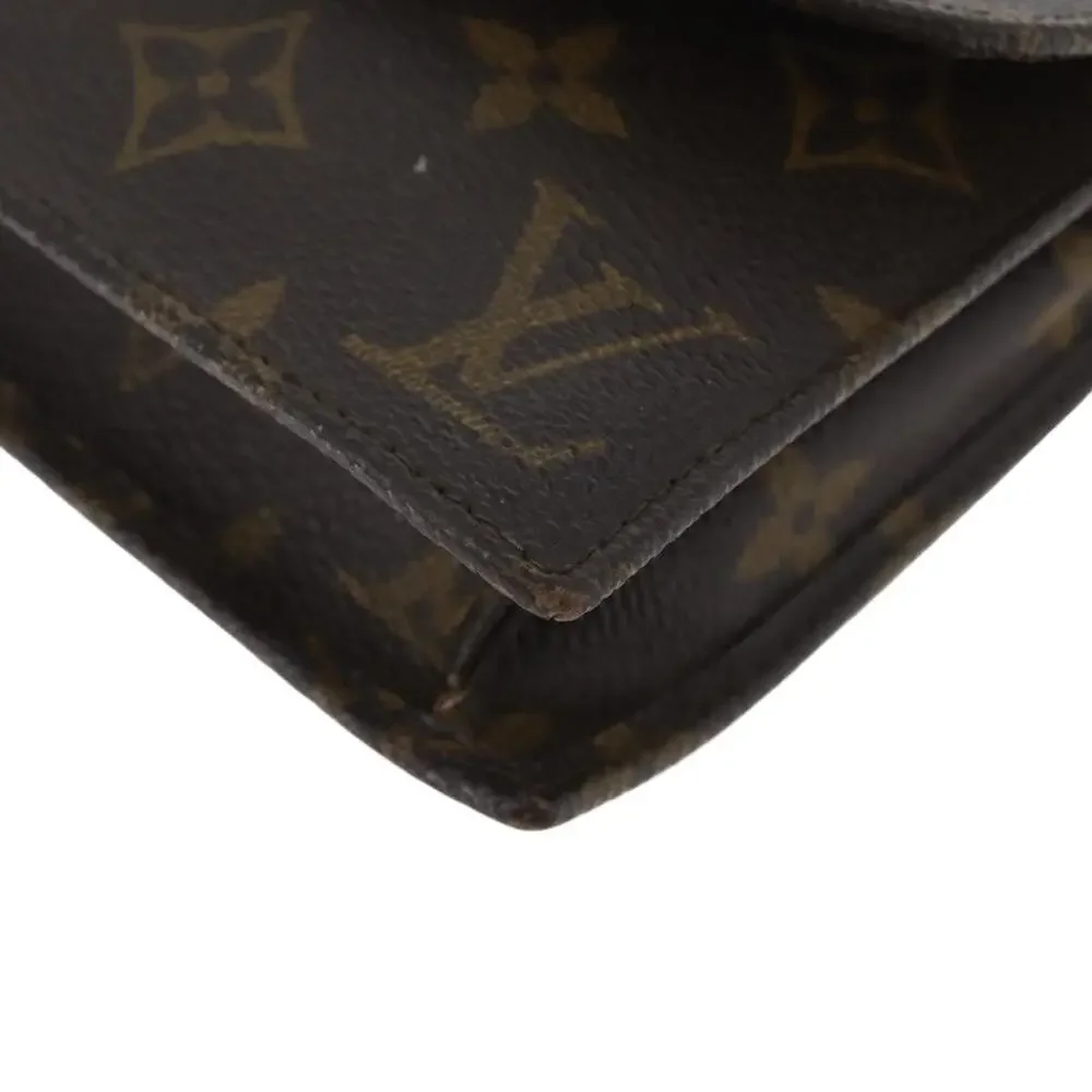 Louis Vuitton Monogram Pochette Rabat 20 Clutch Bag Brown